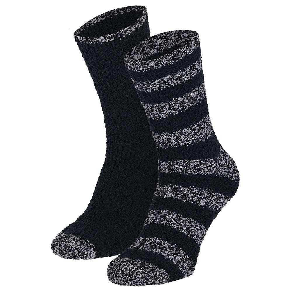 Bedsokken heren - 4-Pack - Stripes - Zwart - One Size - Afbeelding 4