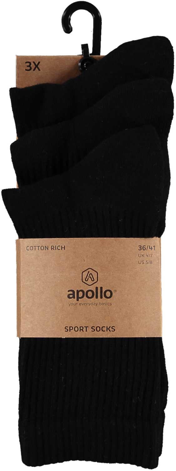 Sportsokken unisex zwart - Afbeelding 4