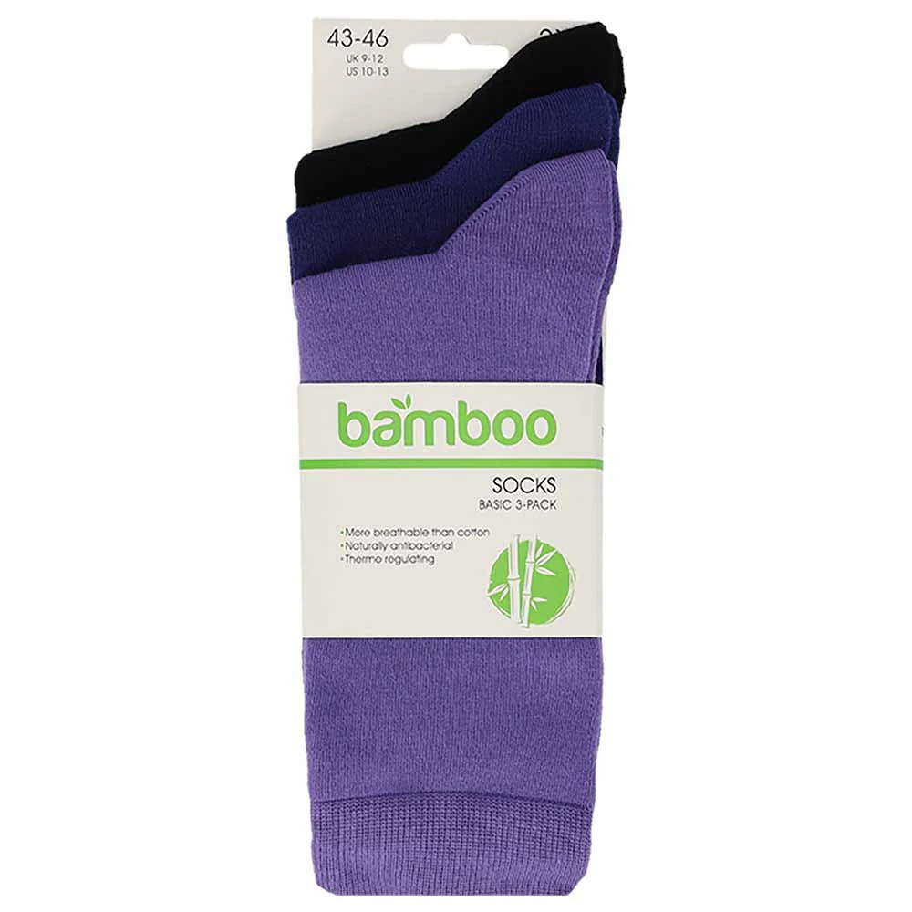 Bamboe sokken - Kleurvol - Unisex - 6-Pack - Multi Paars - Afbeelding 5