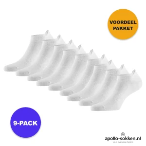 Bamboe sneakersokken met mash - 9-Pak