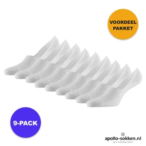 Bamboe footies met badstof zool - 9-Pak