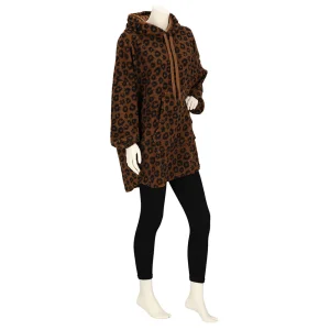 Huggle Hoodie Dames - Luipaardprint - One Size