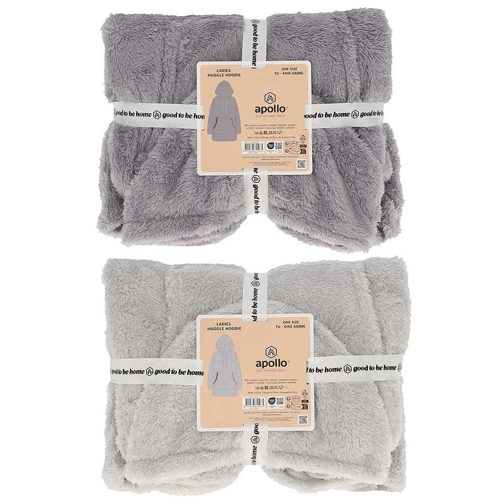 Huggle Hoodie Dames - Effen - One Size - Afbeelding 8