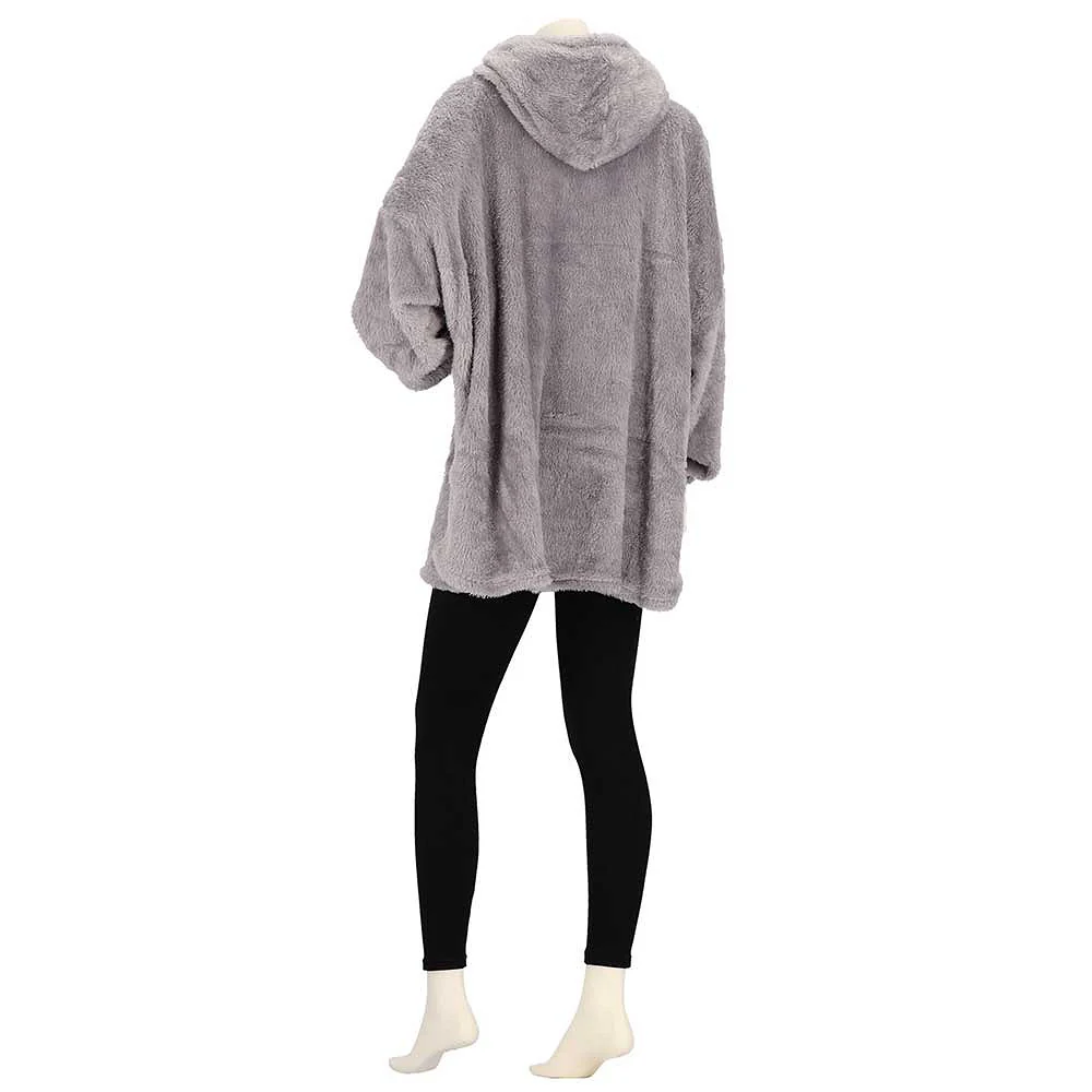 Huggle Hoodie Dames - Effen - One Size - Afbeelding 4