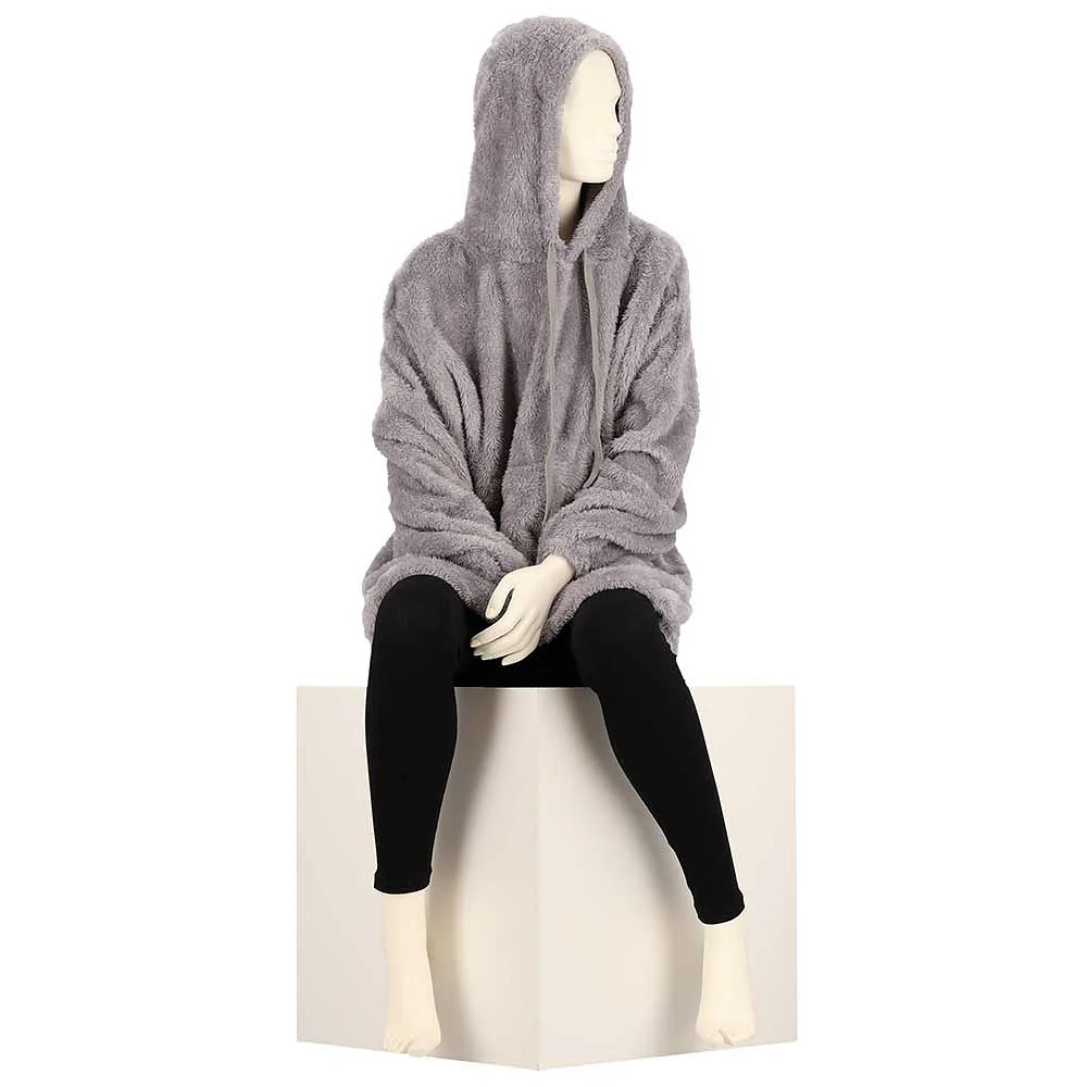 Huggle Hoodie Dames - Effen - One Size - Afbeelding 6