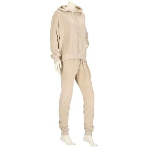 Huispak Dames - Fleece - Beige/Licht roze