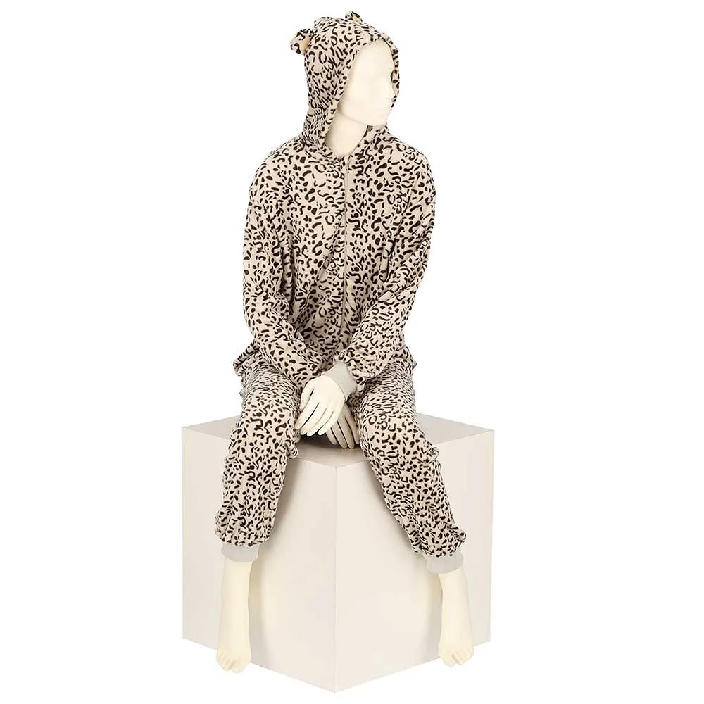 Dames onesie leopard - Afbeelding 6