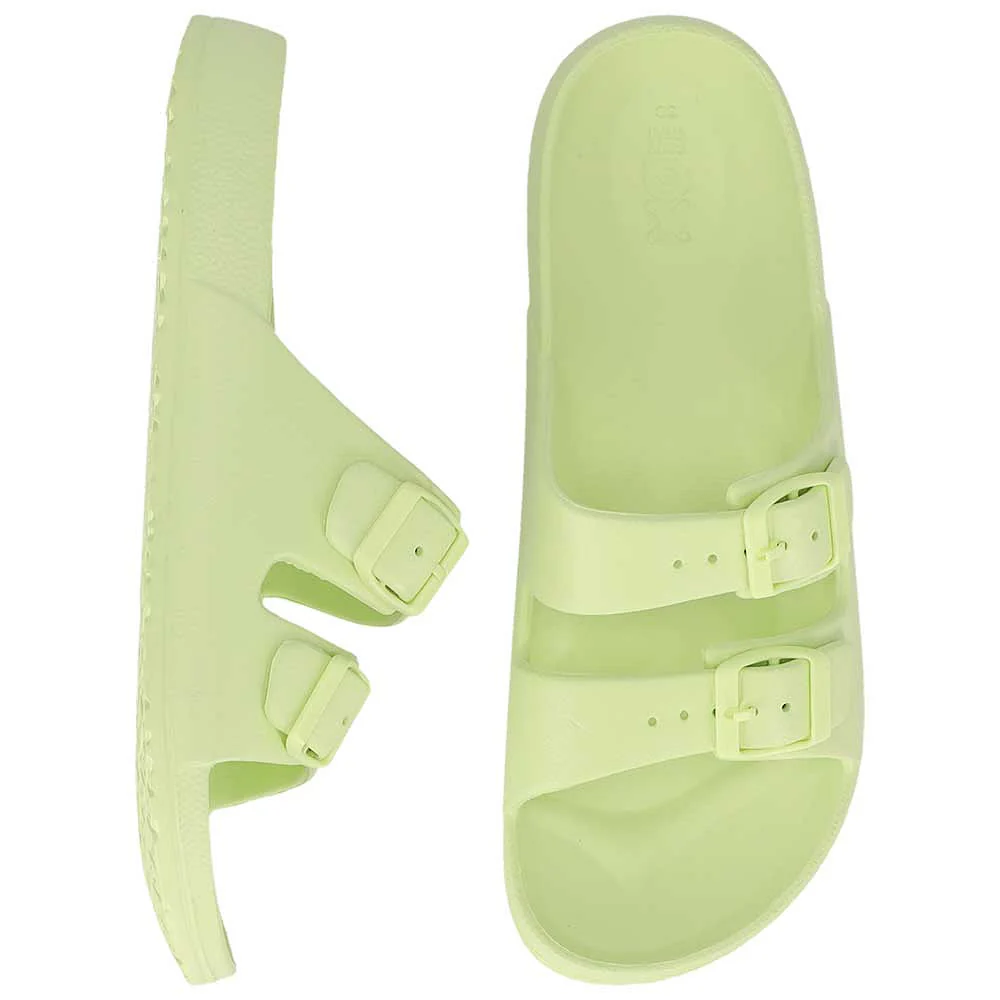 Sandalen dames - Dames slipper - Lime groen - Afbeelding 3