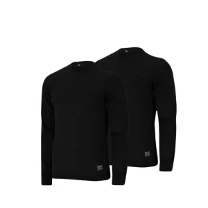 Thermo shirt heren - Naadloos - Zwart - 2-Pack