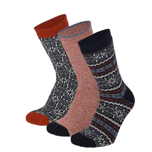 Dames sokken van badstof met motief (6-Pak)