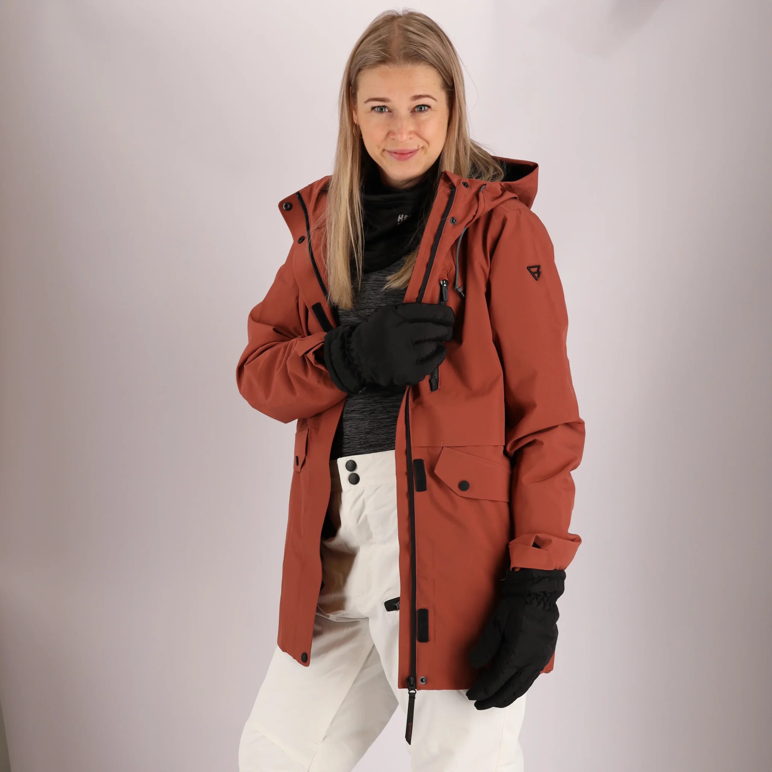 Mega thermo handschoenen dames - Zwart - One Size - 2-Paar - Afbeelding 3