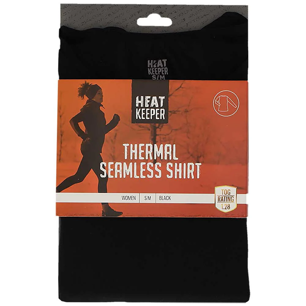 Thermo shirt dames- Naadloos - Zwart - Afbeelding 5