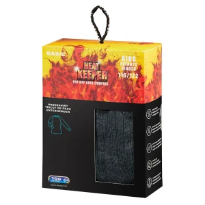 Thermoshirt kinderen antraciet - 1-Stuk