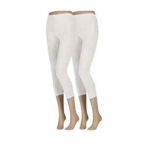 Katoenen Dames Legging - Capri - 2-Pack