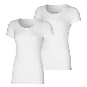 Bamboe t-shirt dames wit