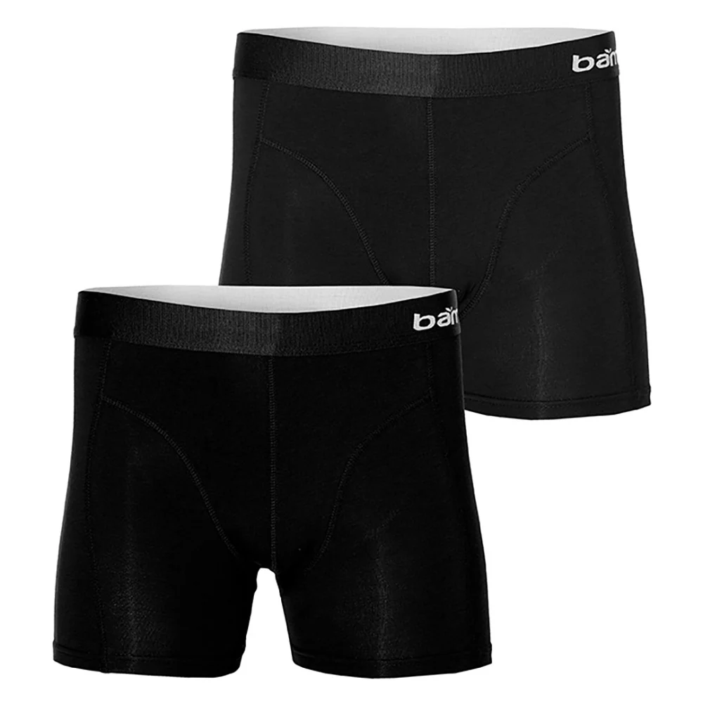 Bamboe boxershort heren zwart - Afbeelding 2