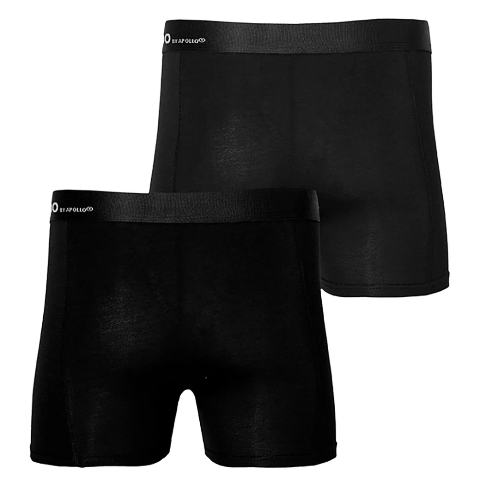 Bamboe boxershort heren zwart - Afbeelding 3