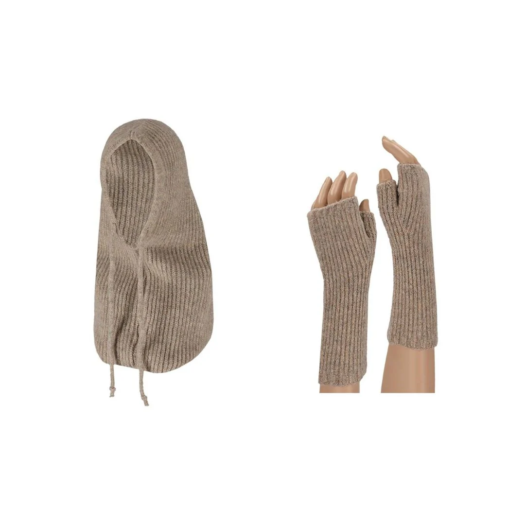Balaclava + lange vingerloze handschoenen - Dames - Fashion - Afbeelding 2