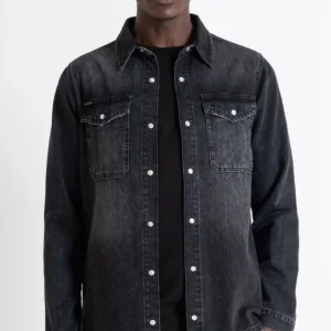 Antony Morato Overhemd Denim Black