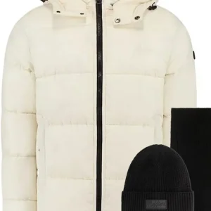 Malelions Donn Puffer Jacket 2.0 White