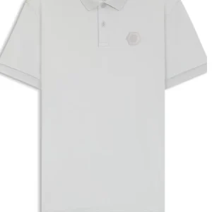 BOSS Polo Future Pima Cotton Monogram Grey
