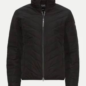 EA7 Emporio Armani Woven Down Jacket Black