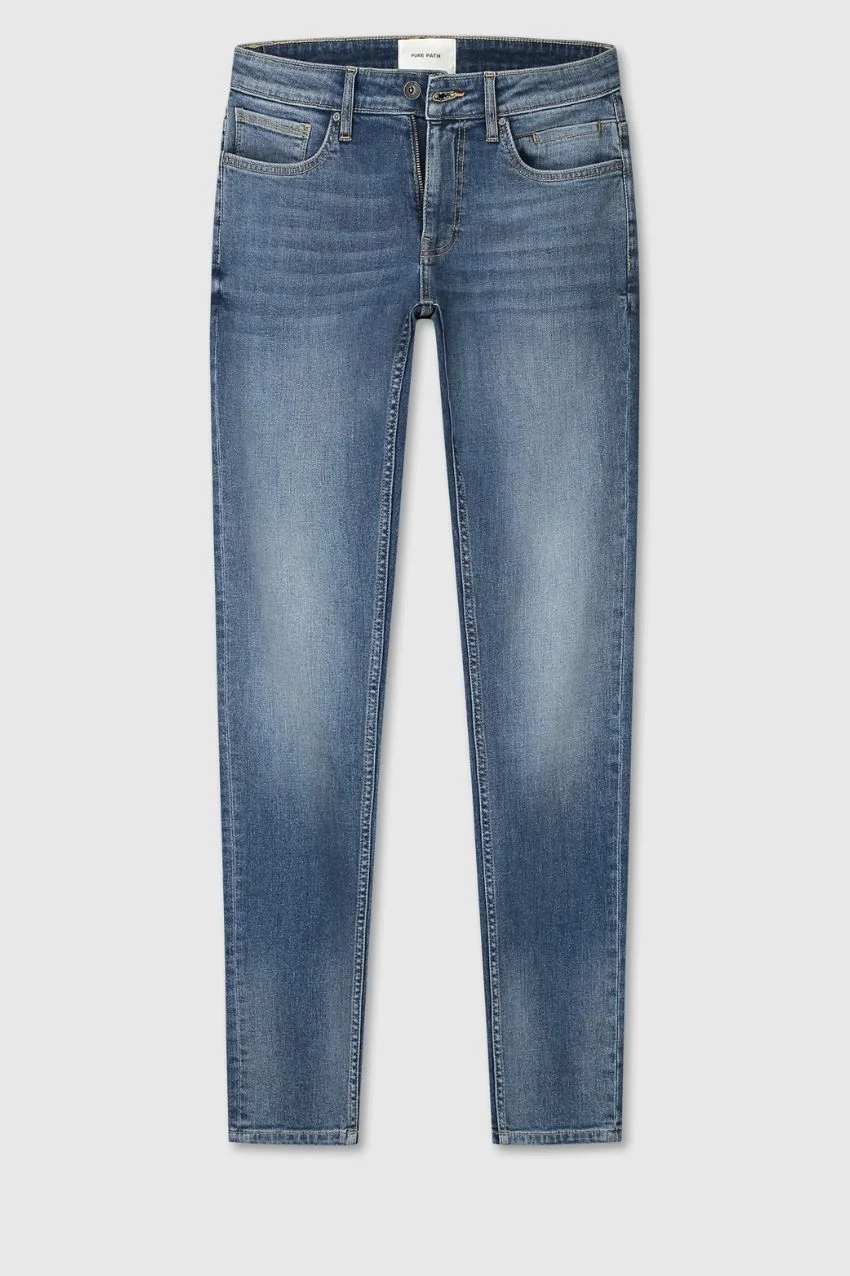 Pure Path The Jone Skinny Fit Denim Dark Blue - Afbeelding 2
