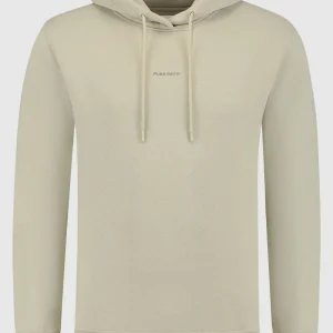 Pure Path Essential Logo Hoodie LT Army