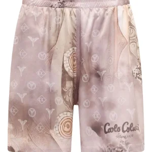 Carlo Colucci Oversize Short Ornament Knit Beige