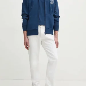 Versace Jeans Coutoure Full Zip Vest Blauw Cotton Fleece