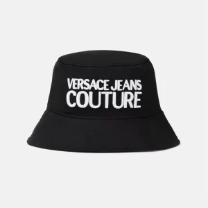 Versace Jeans Couture Bucket Hat Logo Black