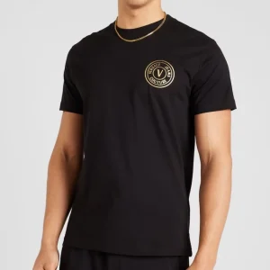 Versace Jeans Couture T-shirt Vemble Small Thick Foil Black/Gold