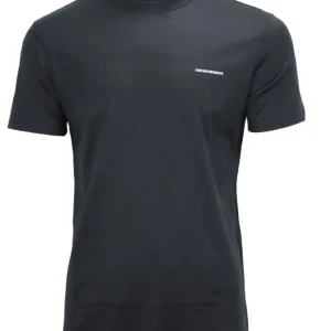 T-Shirt Emporio Armani Blue Navy Logo Wit