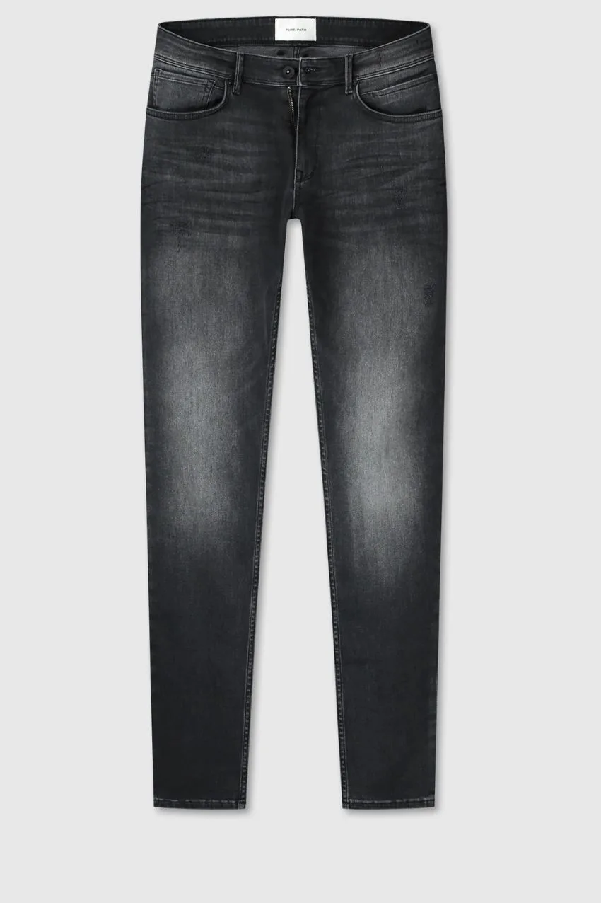 Pure Path The Jone Jeans Dark Denim Grey - Afbeelding 3