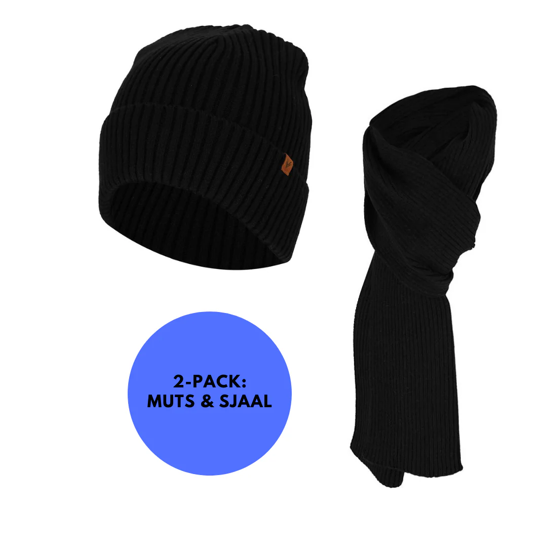 Muts & Sjaal heren - Ribbed - Effen - One Size - Afbeelding 8