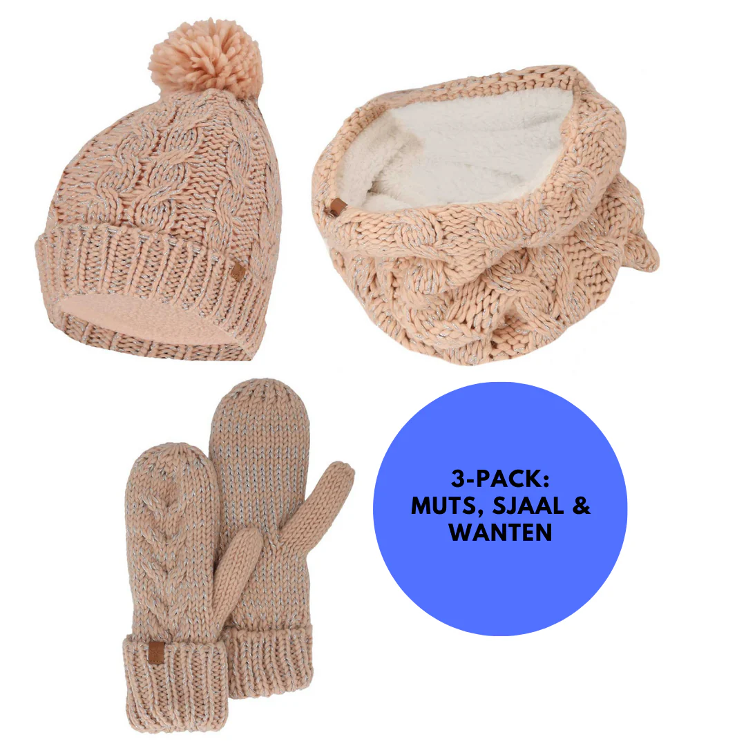 Ski winterset dames - Fashion - Colsjaal/Handschoenen/Muts - Afbeelding 2