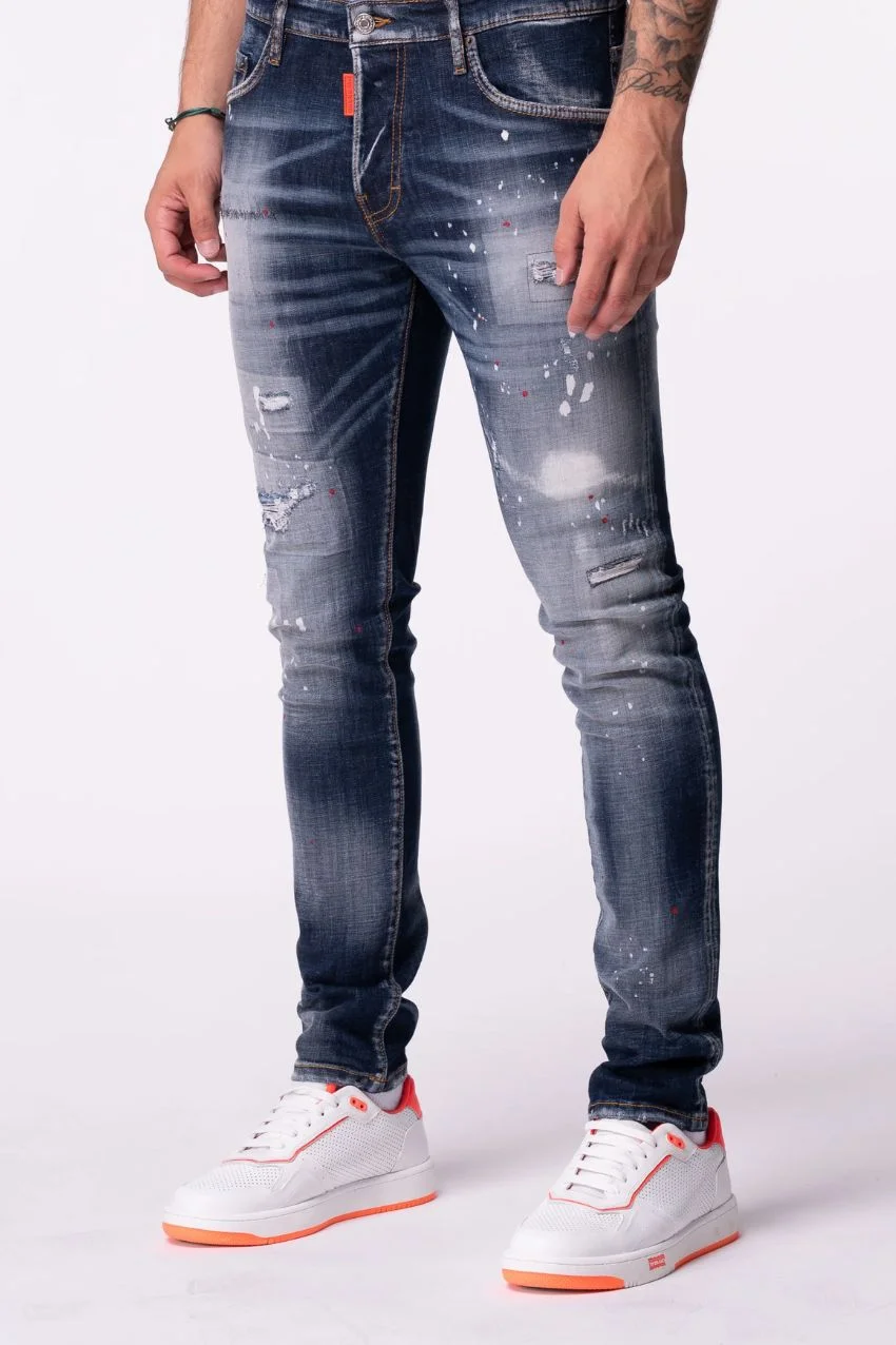 My Brand Embroided Red Jeans - Afbeelding 4