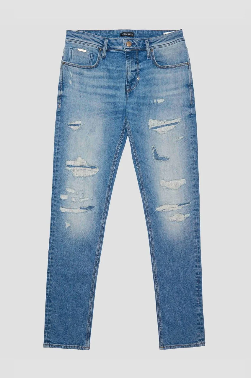 Antony Morato Ripped Jeans Blue Denim - Afbeelding 4