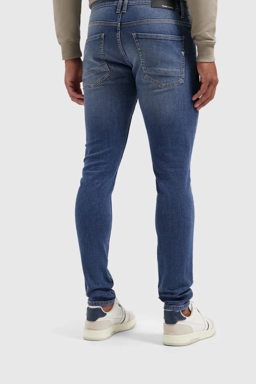 Pure Path The Jone Skinny Fit Denim Dark Blue - Afbeelding 5