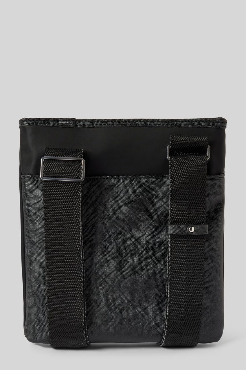 Antony Morato Schoudertas Hammered Faux Leather Black - Afbeelding 3