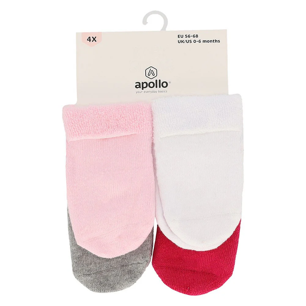 Antislip sokken baby's - 4-Pak - Badstof voering - Afbeelding 9