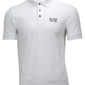 Armani EA7 8NPF04-PJM5Z Man Jersey Polo Shirt White