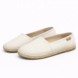 Dames Canvas Espadrilles – Ademende Platte Schoenen met Antislip Zool voor de Zomer