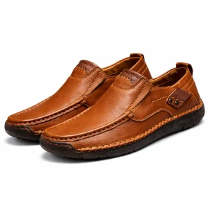 Heren Slip-on Loafers – Ademende Slip-On Italiaanse Rijschoenen