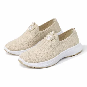 Dames Ademende Instap Loafers met Stevige Zool – Ademend en Comfortabel voor de Zomer