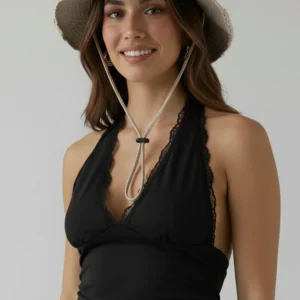 Gewassen katoenen vissershoed – kinband