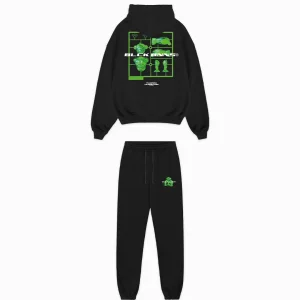 KIDS ACTIE FIGUUR SWEATSUIT | Zwart