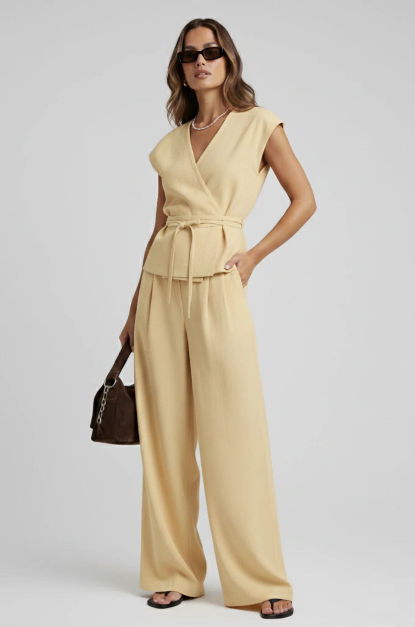 Mouwloos pak – V-hals & tailored - Afbeelding 5