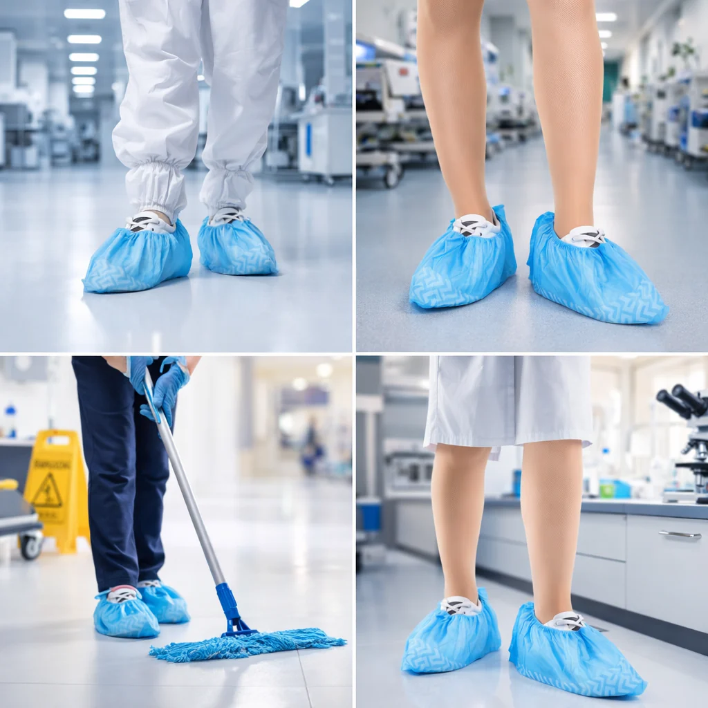 Scovvii Non-Woven Overschoenen – 100 stuks - Sterk – 4,5gr - Hygiënisch & Betrouwbaar – Antislip – Wegwerp – Schoenhoesjes - Schoenovertrekken - Afbeelding 4