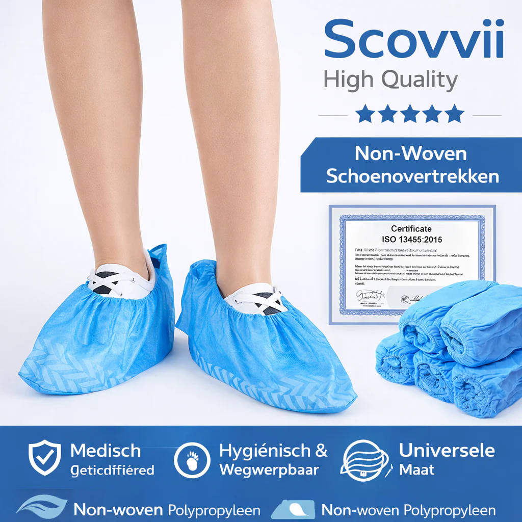 Scovvii Non-Woven Overschoenen – 100 stuks - Sterk – 4,5gr - Hygiënisch & Betrouwbaar – Antislip – Wegwerp – Schoenhoesjes - Schoenovertrekken - Afbeelding 3
